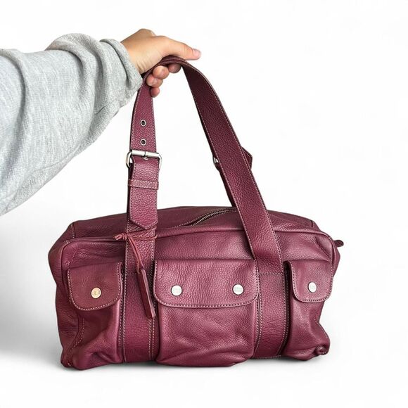 Sigrid Olsen Pebbled Leather Shoulder Satchel - Picture 1 of 6